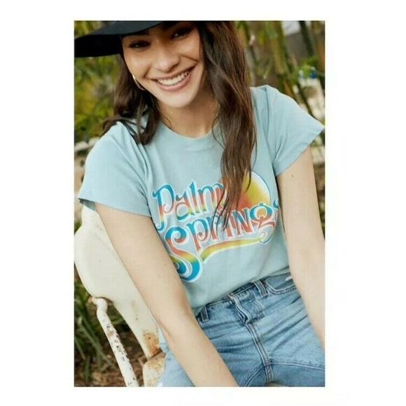 Daydreamer Palm Springs Tour  Blue T Shirt - Picture 1 of 6